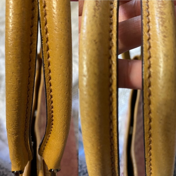 AUTHENTIC GUCCI LIGHT PINK CANVAS GG BODY LEATHER - Picture 16 of 16